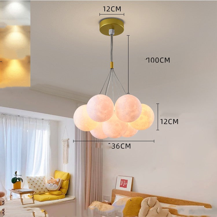 Chandelier Nordic Lamps Creative Moon Bubble Lights