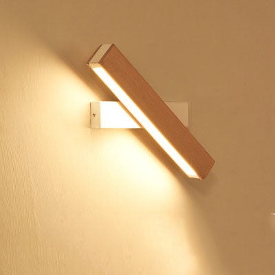 Wall Lamp Wooden LED Modern Adjustable Lighting Bar Restaurant Living Room Porch Wall Lamps Corridor Home Decor