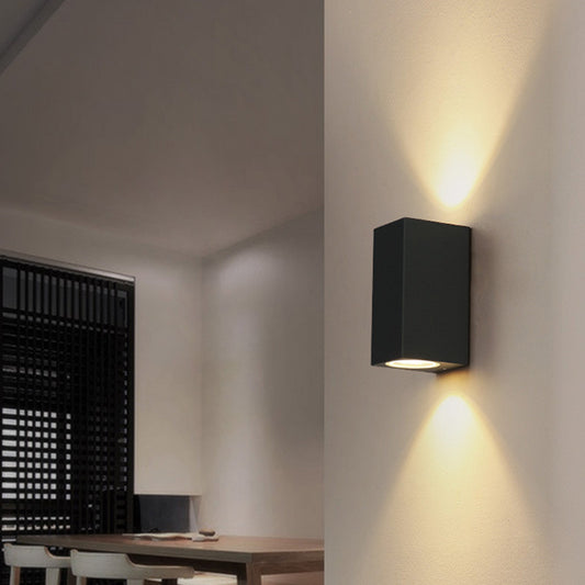 Sleek Black Wall Lights – Durable Aluminium Body with Glass and Silicone Rubber. LED Options Available in 12W, 10W, and 6W for Modern, Energy-Efficient Illumination.