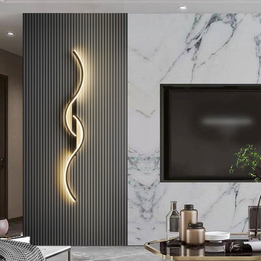 Minimalist Lines Luxury Modern Background Wall Decorative Lights