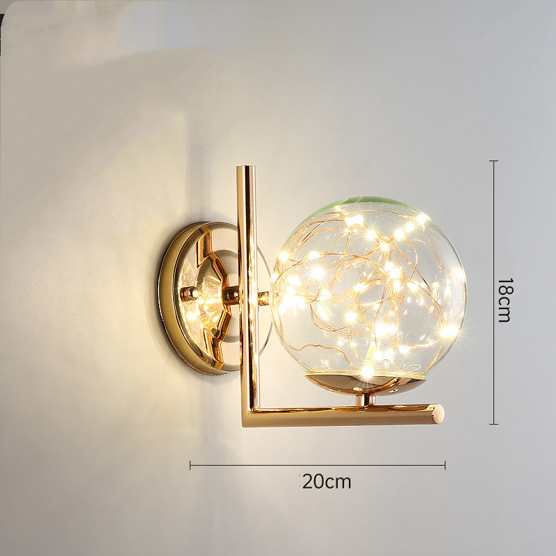 Light Luxury Crystal Transparent Creative Bedside Lamps