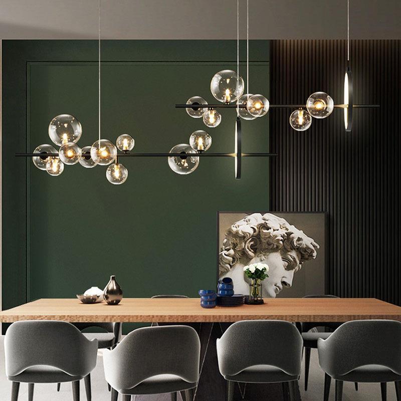 Dining Room Glass Ball Chandelier