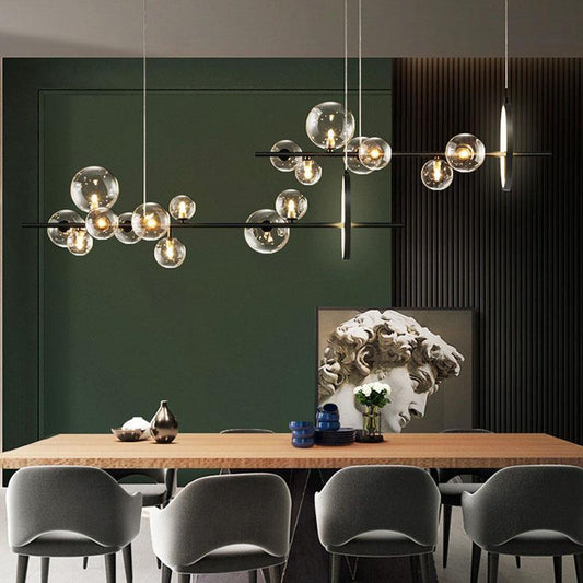 Dining Room Glass Ball Chandelier