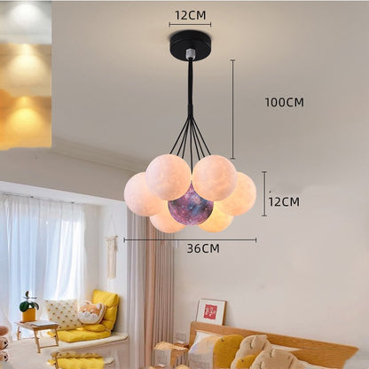 Chandelier Nordic Lamps Creative Moon Bubble Lights