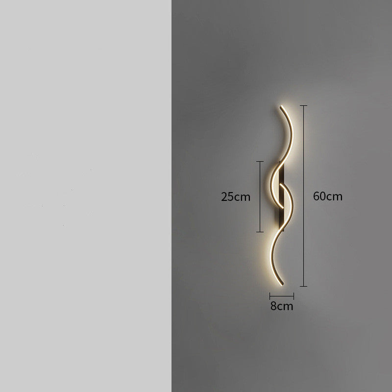 Minimalist Lines Luxury Modern Background Wall Decorative Lights