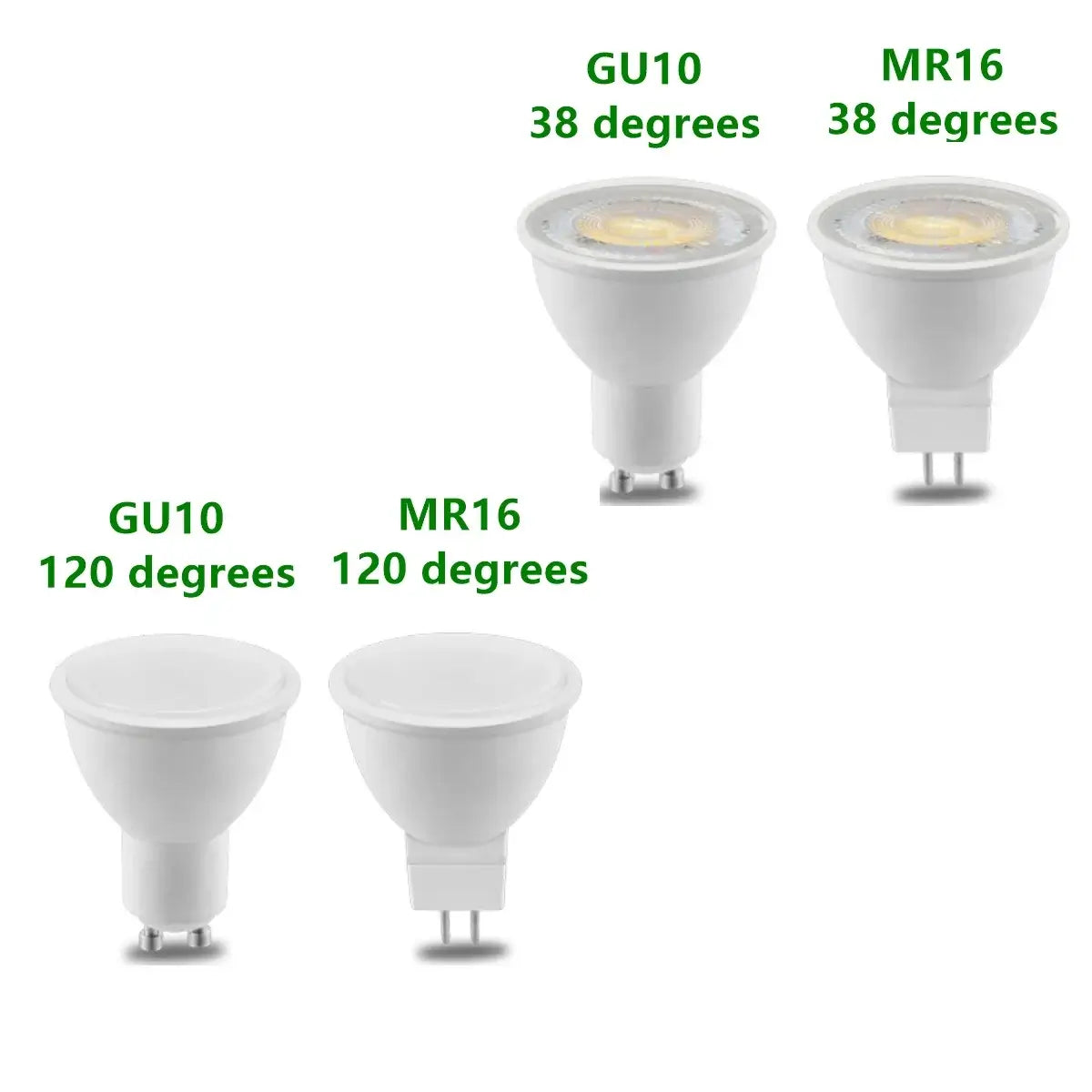 10pcs MR16 GU5.3 in-line spot light AC/DC 12V 3W-7W super bright warm white light Track light can replace the 50W halogen light