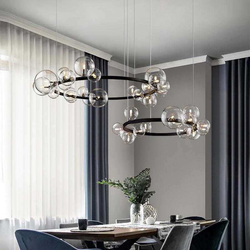 Dining Room Glass Ball Chandelier