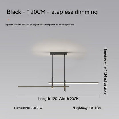 Nordic Restaurant Ceiling Lamp Minimalist Strip Dining-room Lamp