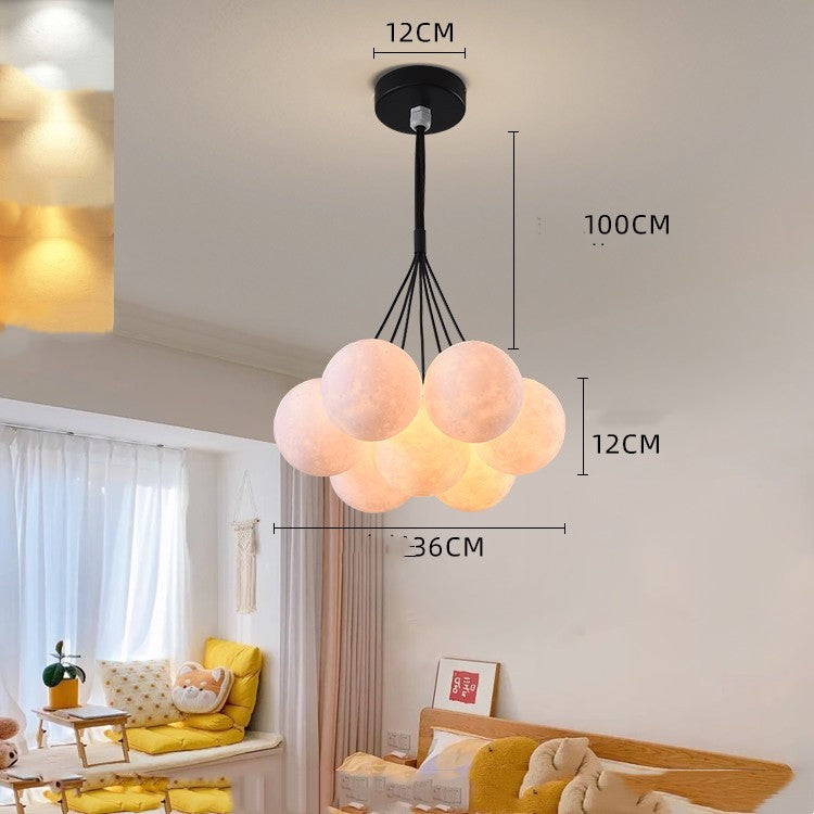 Chandelier Nordic Lamps Creative Moon Bubble Lights