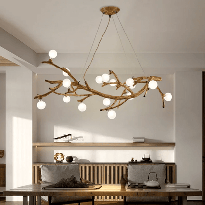 Chandelier Decorative Tree Branch Lights Zen Japanese Wabi-sabi Wind Lamps